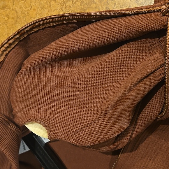 Brown Sleeveless Jumpsuit Xl Fits Smaller Than Tag. Stretch Bodysuit - Picture 14 of 17